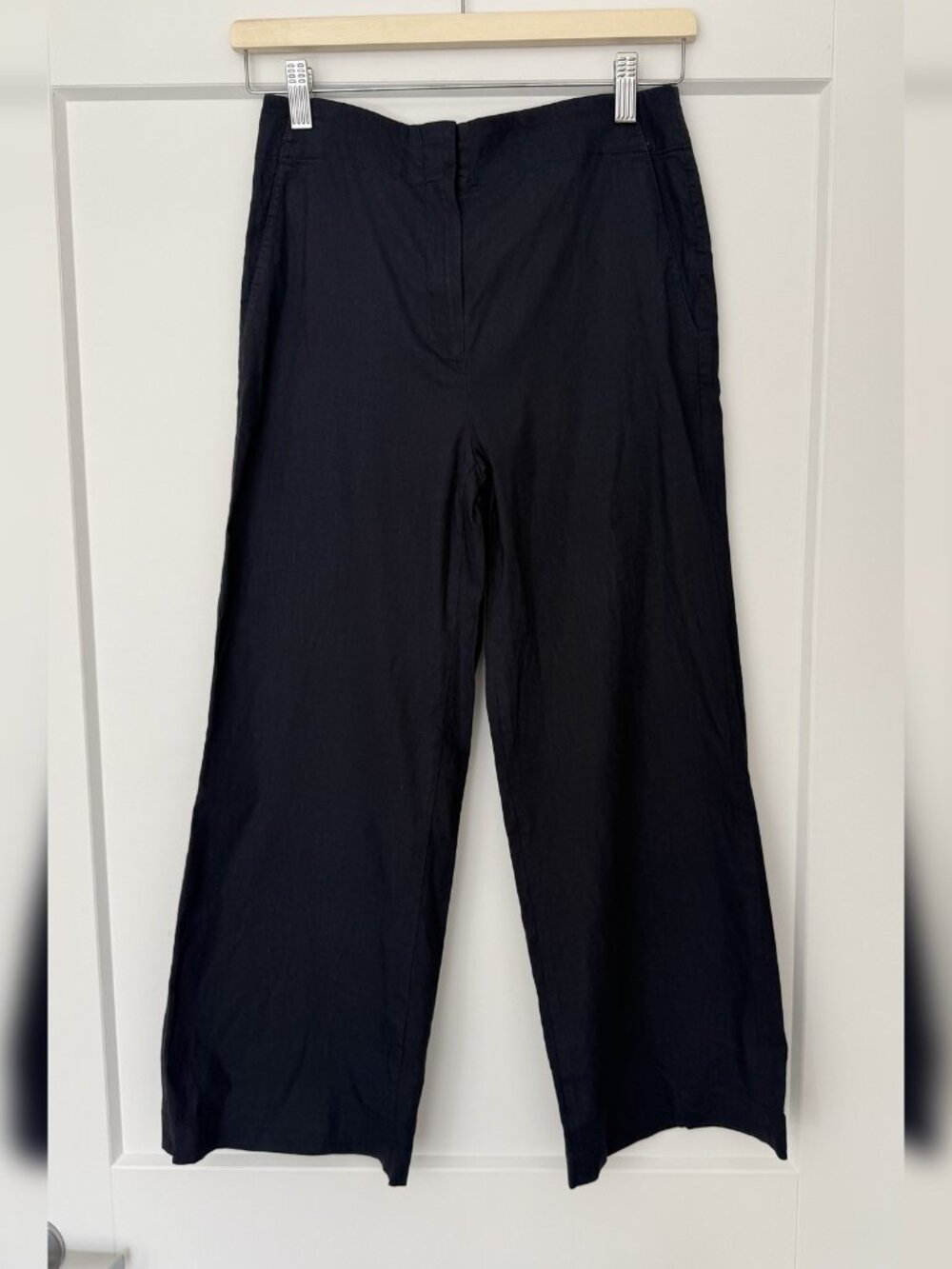 Theory Women's Straight Leg Trouser Pants, Navy, Size 4